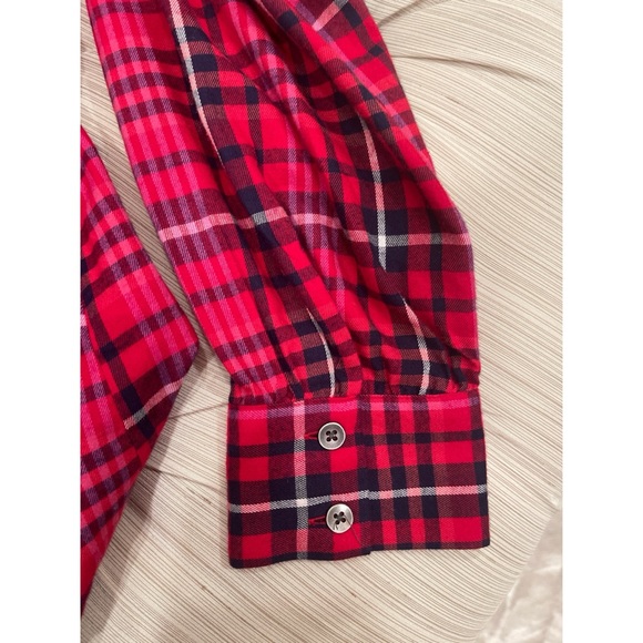 Like New Denim & Co. Plaid Tunic Blouse - Picture 7 of 12